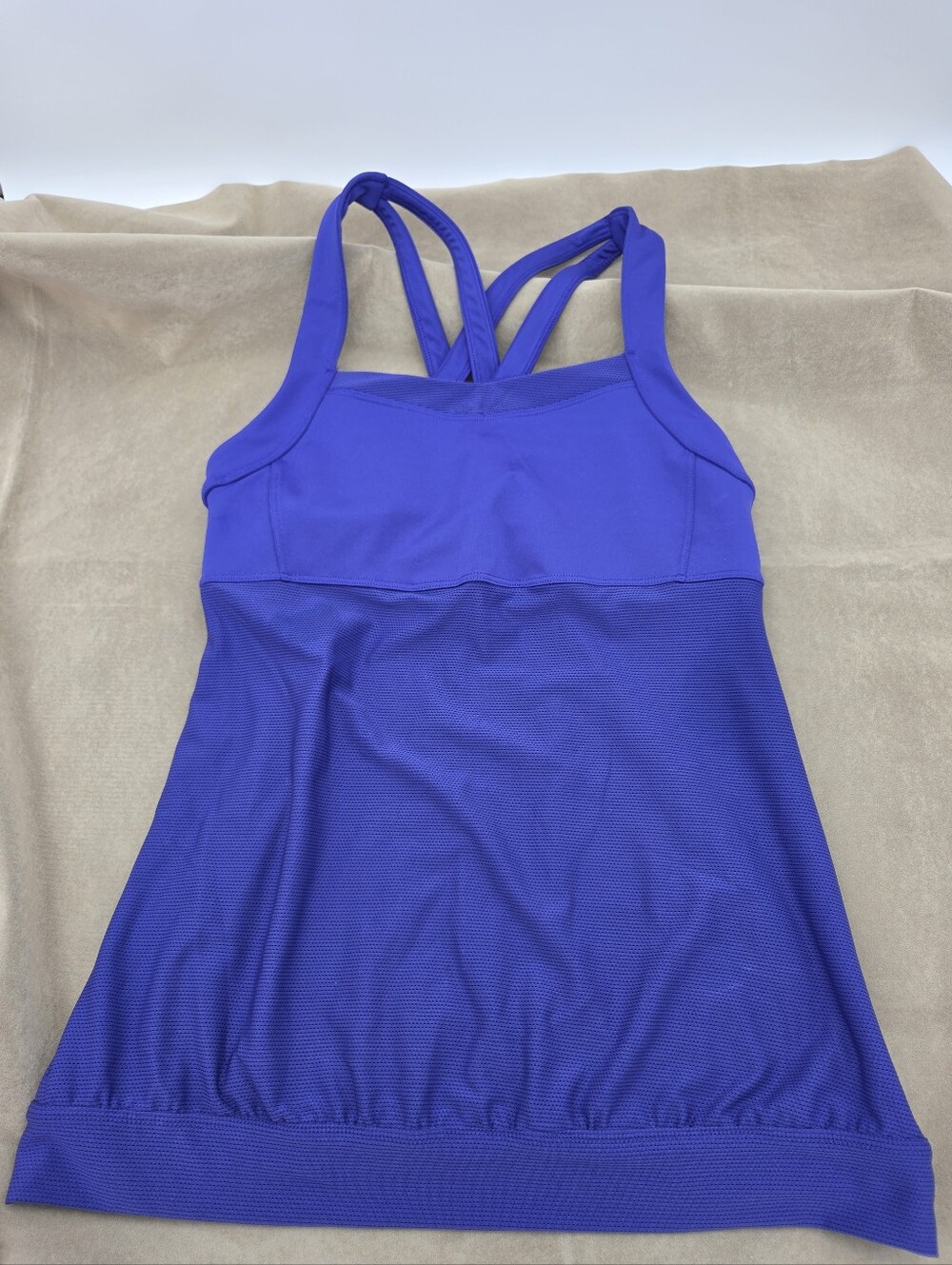 Medium Blue Athleta Tank Top Bra Shelf Exercise Top